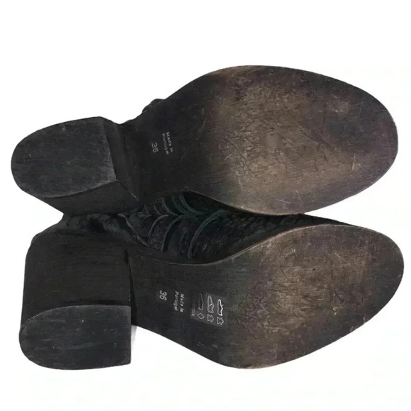 Free People Carrera Braided Woven Booties Size 6 - Picture 4 of 8